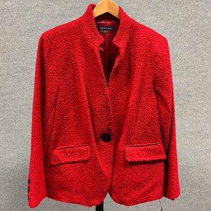 NWT Anne Klein Red Boucle Blazer 18W